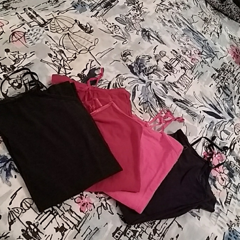 Four spaghetti strap tanks from WetSeal